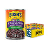 BUSH S BEST 15.5 oz Canned Black Chili Bean/Mild, Source of Plant Based Protein and Fiber, Low Fat, Gluten Free, (Pack of 12)