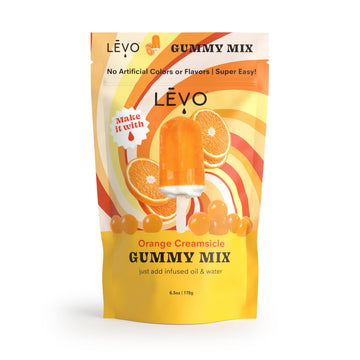LEVO Gummy Mix - Orange Creamsicle - Make Your Own Gummies - 64 Gummies per Bag - 11.9 cm x 2.9 cm x 19.6 cm