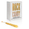 Candy Envy - Gold Rock Candy Sugar Sticks - Original Sugar Flavored - 24 Indiv. Wrapped