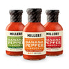Miller'S Banana Pepper Sauce Variety Pack - Includes Hot, Mild, Habanero Hot Sauce Set - Best Use For Chicken Wing, Burger, Sand