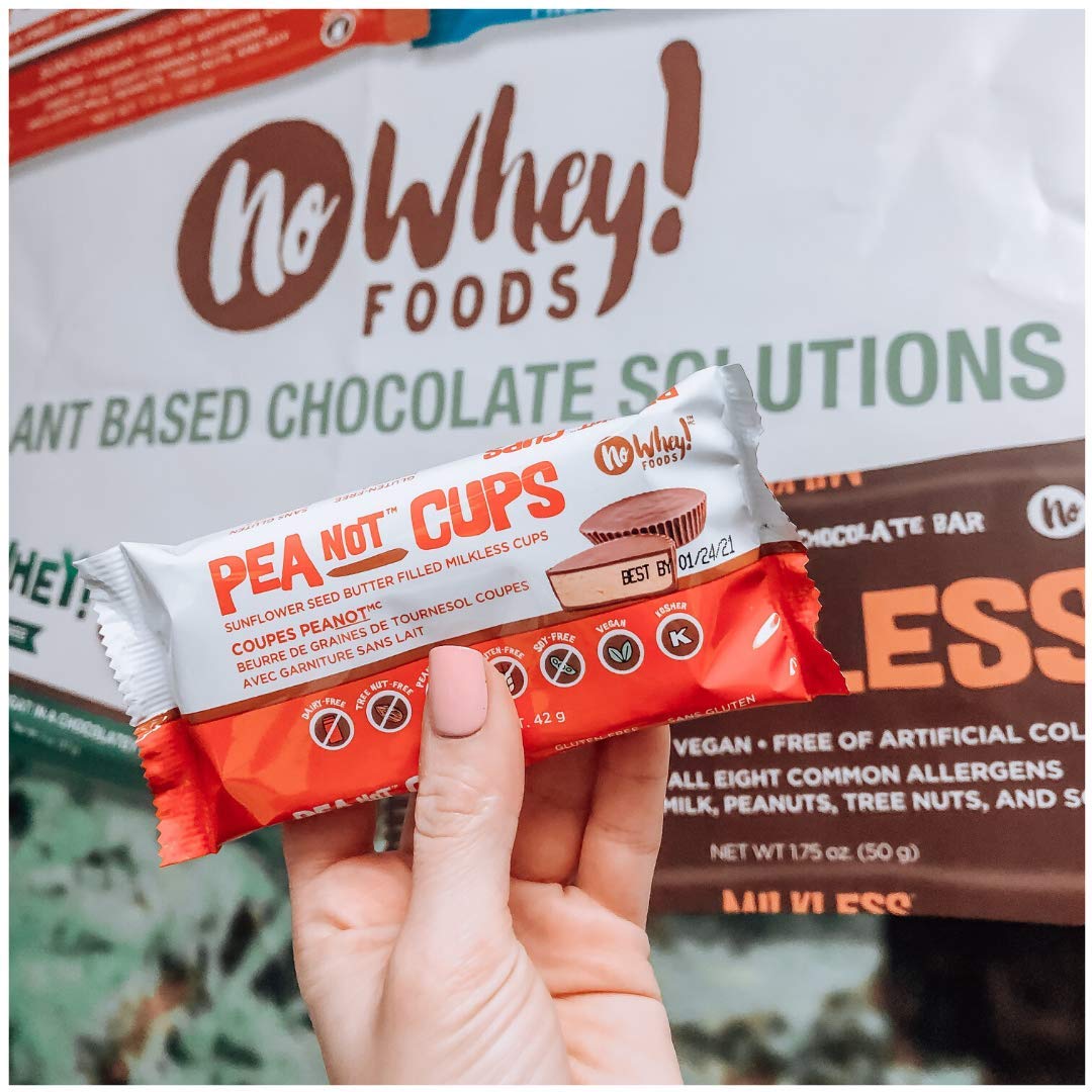 Vegan, Gluten Free, Nut Free |Large Chocolate PeaNot Butter Cups (4 Pack) | Dairy Free, Soy Free, Sesame Free | Allergy Friendly