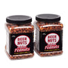 BEER NUTS Original Peanuts - Sweet & Salty Snacks, Gluten Free, Low Sodium, 41oz Family Size Resealable Jar (Pack of 2)