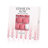 Canasuc Paris, L' Envie En Rose Pur Sucre De Canne,''Window Gift Box'' Of 36 Assorted French Molded Rose Sugar Pieces, White & R