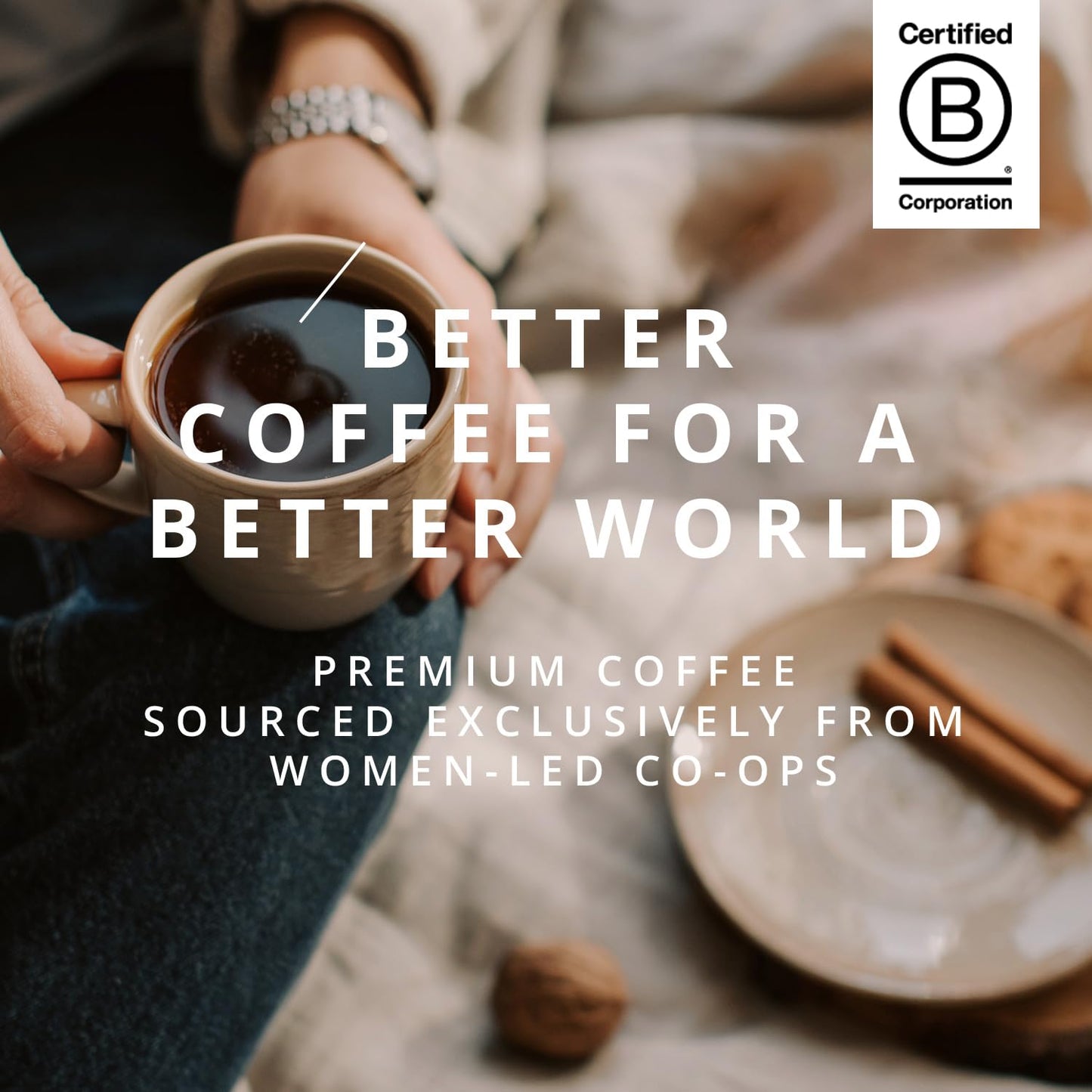 Grace Farms, Organic Whole Bean Coffee, Single Origin Ethiopia Medium-Light Roast, 12Oz Bag, 1 Count | Notes Of Toasted Oats & P