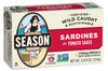 Season Sardines In Tomato Sauce - Wild Caught, 22G Of Protein, Keto Snacks, More Omega 3'S Than Tuna, Kosher, High In Calcium, Canned Sardines - 4.37 Oz Tins, 6-Pack
