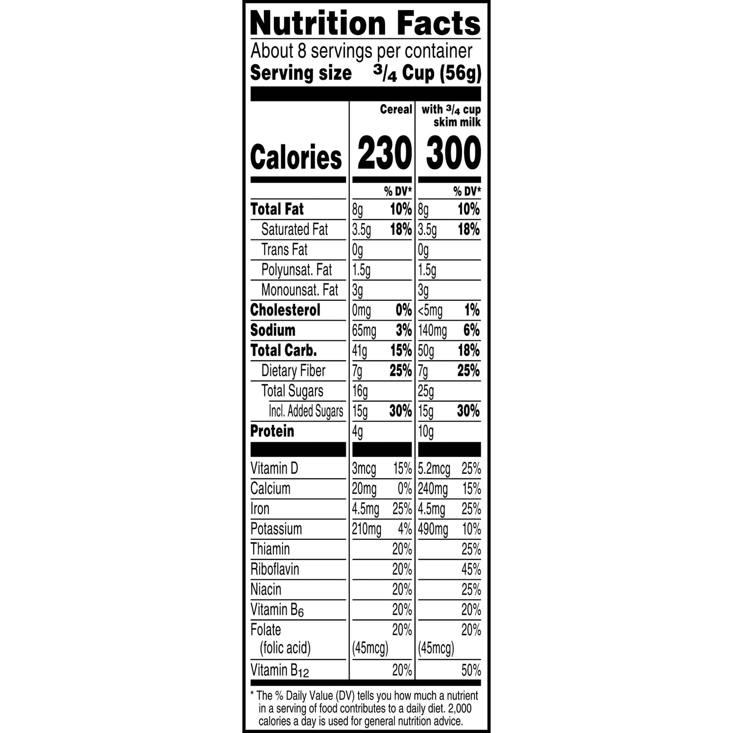 Kellogg s Cracklin Oat Bran Breakfast Cereal, Fiber Cereal, Family Cereal, Original (3 Boxes)