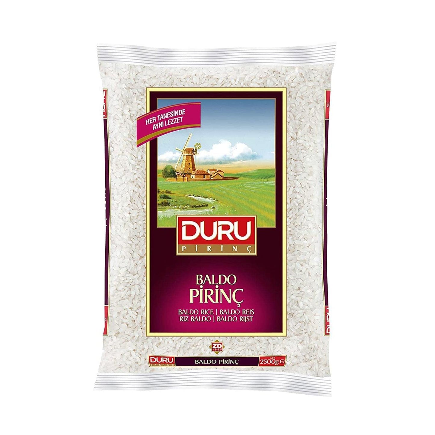 Duru Baldo Rice 88.2Oz (2500 G), 100% Natural And Certificated, Non-Gmo, Great For Vegan Recipes, Gluten Free