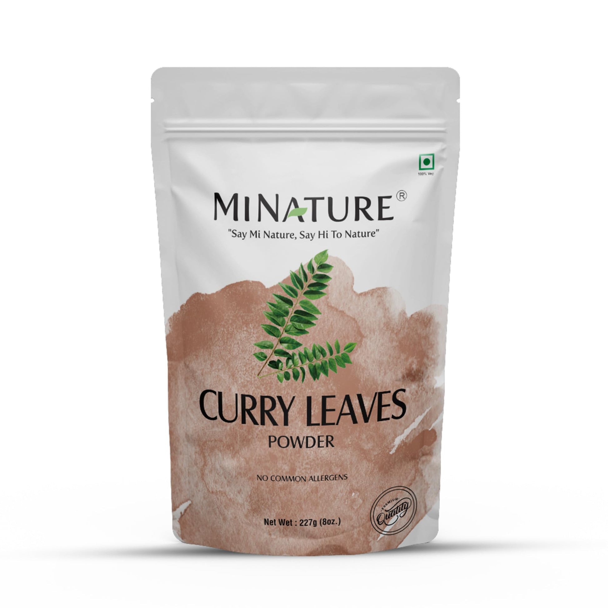 Curry Leaves Powder by mi nature | Murraya koenigii | Sweet Neem | 227g (8 oz.) (0.5 lb) | Hair Care | 100% Natural powder| From