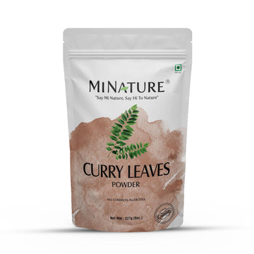 Curry Leaves Powder by mi nature | Murraya koenigii | Sweet Neem | 227g (8 oz.) (0.5 lb) | Hair Care | 100% Natural powder| From