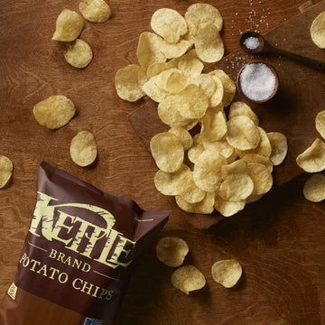 Kettle Brand Potato Chips, Sea Salt, Single-Serve 1 Ounce Bags (Pack of 72)