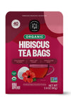 FGO Organic Hibiscus Herbal Tea 40 Count Eco-Conscious Tea Bags Caffeine Free (Pack of 1)