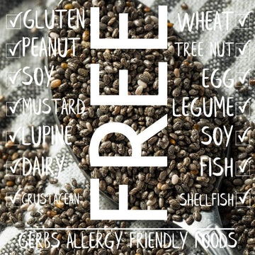 Gerbs Raw Black Chia Seeds 2 lbs. | Small-Batch Packed in Resealable Bag, No Additives | Mildly Nutty Flavor, Ideal for Yogurt,