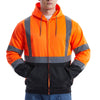 Sksafety High Visibility Reflective Hoodies For Men, Class 3 Safety Sweatshirts With Pockets, Work Construction Safety Hoodie, H