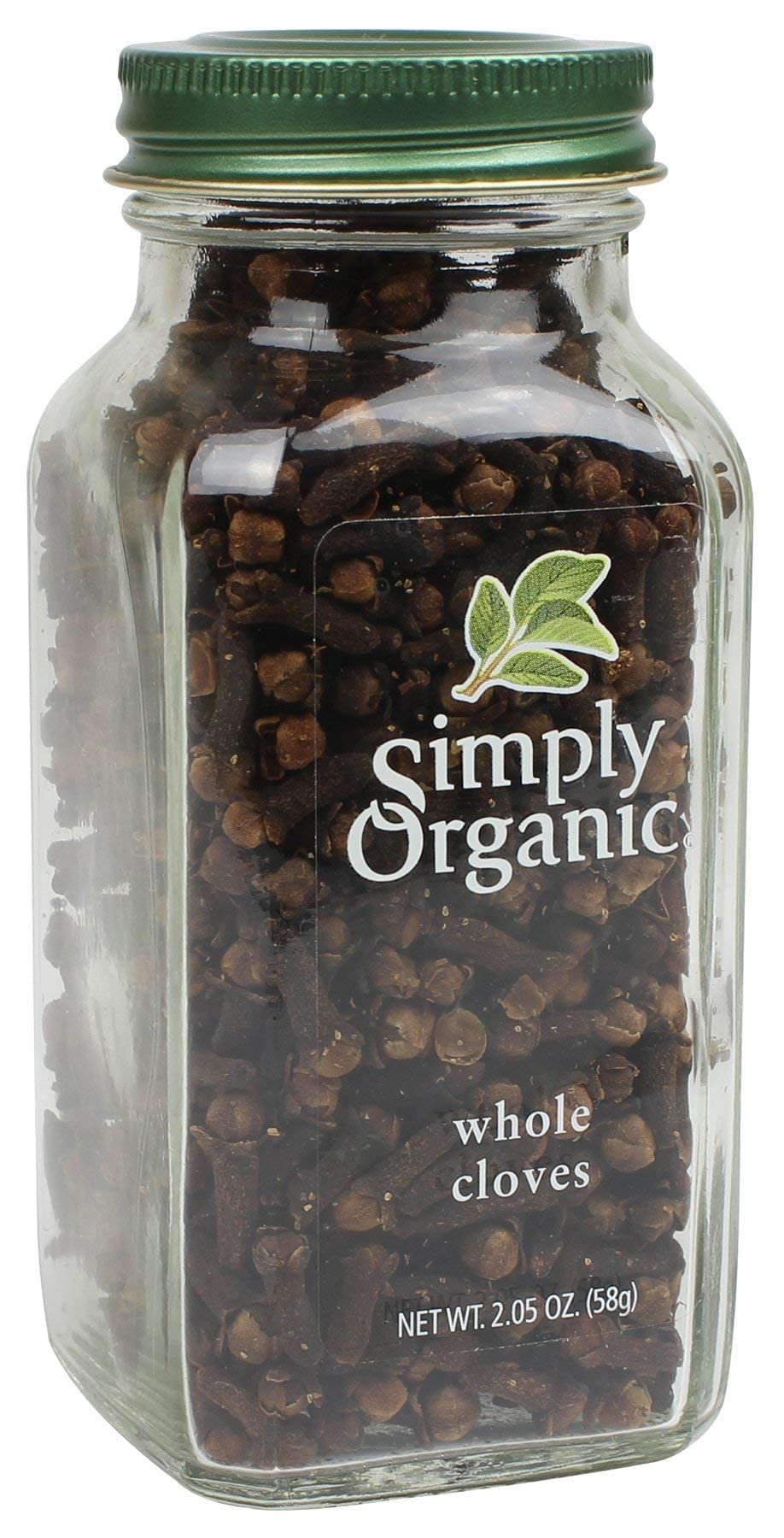 Simply Organic Whole Cloves, Certified Organic, 2.05 oz - Premium Syzygium aromaticum Spice for Cooking and Baking