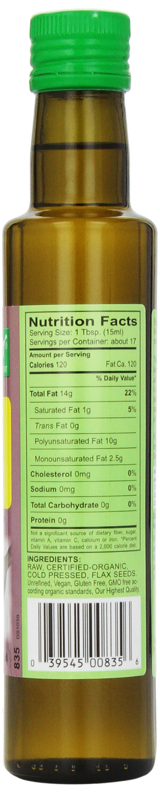 Seitenbacher Organic Oil, Flaxseed, 8.4-Ounce