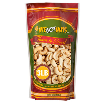 Raw Cashew Pieces By We Got Nuts: Unsalted &Unroasted Cashew Halves For Cashew Milk, Cheese &Butter -Delicious &Nutritious Snack