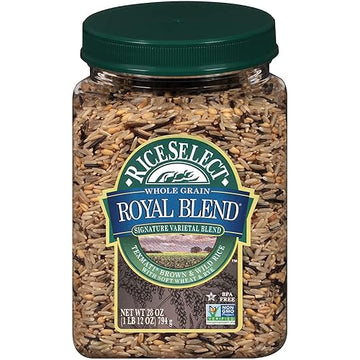 Riceselect Whole Grain Royal Blend With Wild Rice, Brown, 28 Oz, 4 Count