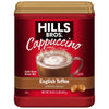 Hills Bros. Instant Cappuccino Mix, English Toffee (16 Oz, Pack of 1) - Convenient and Versatile, Instant Hot or Iced Coffee, Fr
