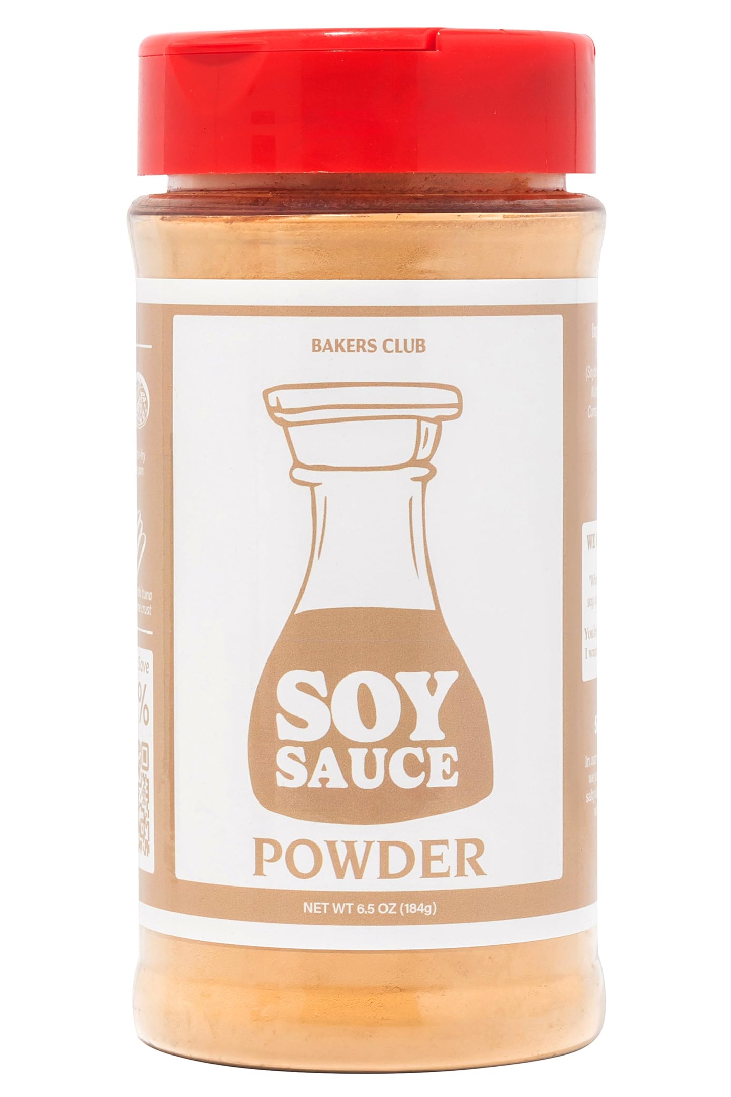 Soy Sauce Powder 6.5Oz - Dehydrated Savory Umami Rich Flavor - Umami Dry Rubs Spice Blends Soups Stews & Dressings - Culinary Creations - Convenient And Versatile Powdered Form - Bakers Club