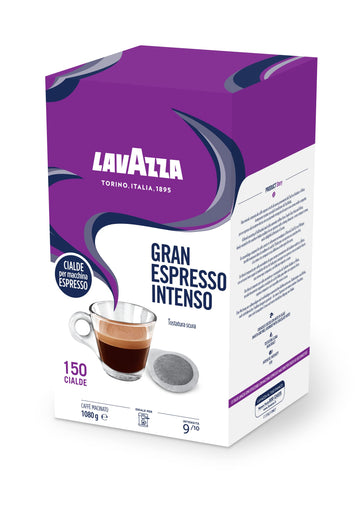 Lavazza Espresso Pods (Imported Directly From Italy) Gran Espresso Intenso, 150 Pods - Intensity 9/10