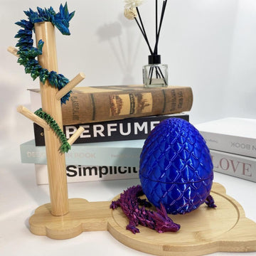 Noxozoqm 3D Printed Easter Dragon Egg,Prefilled Easter Eggs - Perfect Basket Essentials Stuffers,3D Dragon Eggs With Dragons Ins