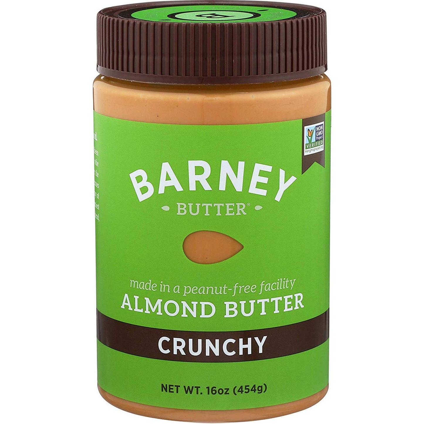 Barney Butter Almond Butter, Crunchy, 16 Ounce Jar, Skin-Free Almonds, No Stir, Non-Gmo, Gluten Free, Keto, Paleo, Vegan