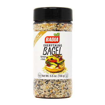 Badia Everything Bagel Seasoning Blend, 5.5 Oz - Sesame Seed, Poppy Seed, Garlic, Onion And Salt