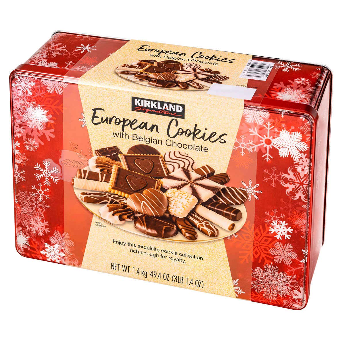 European Cookies Limited Edititon Kirkland Signature With Belgian Chocolate, 49.4 Ounce