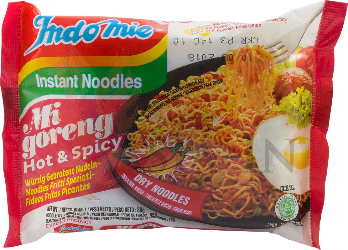 Indomie - Instant Noodles, Stir Fry Ramen, Halal Certified, Original Flavor, (Pack Of 30)