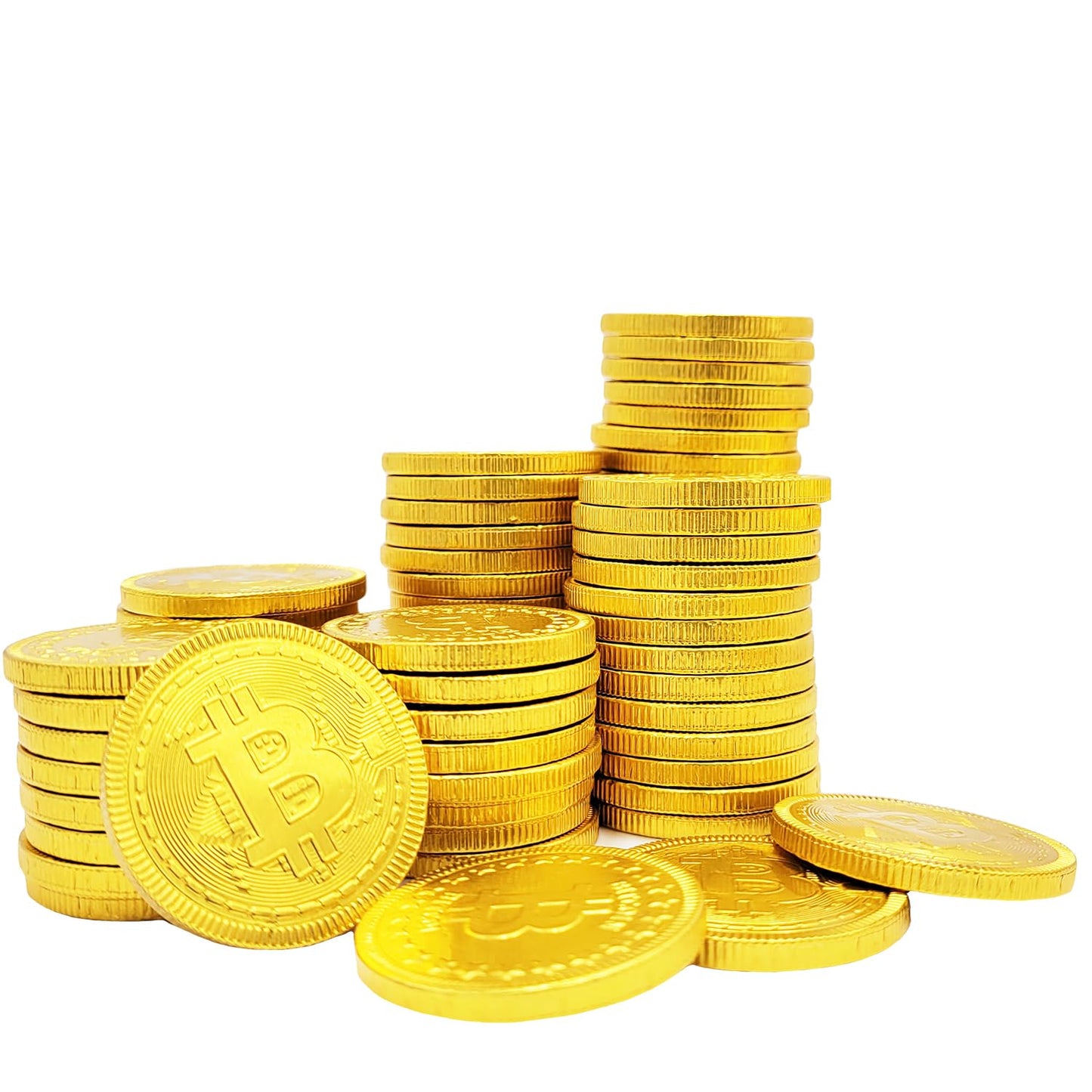 Fruidles Bitcoin Chocolate Coins - Premium Belgian Chocolate, Gluten-Free, Non-GMO, Kosher Certified, 25-Pack