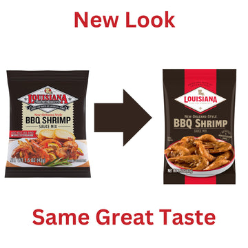 Louisiana Fish Fry BBQ Shrimp Sauce Mix, 1.5 Oz, Pack of 12 - Perfect for Delicious Seafood Dishes