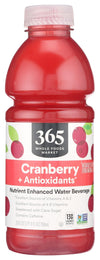 365 By Whole Foods Market, Water Nutrient Cranberry Antioxidants Vit A E, 20 Fl Oz