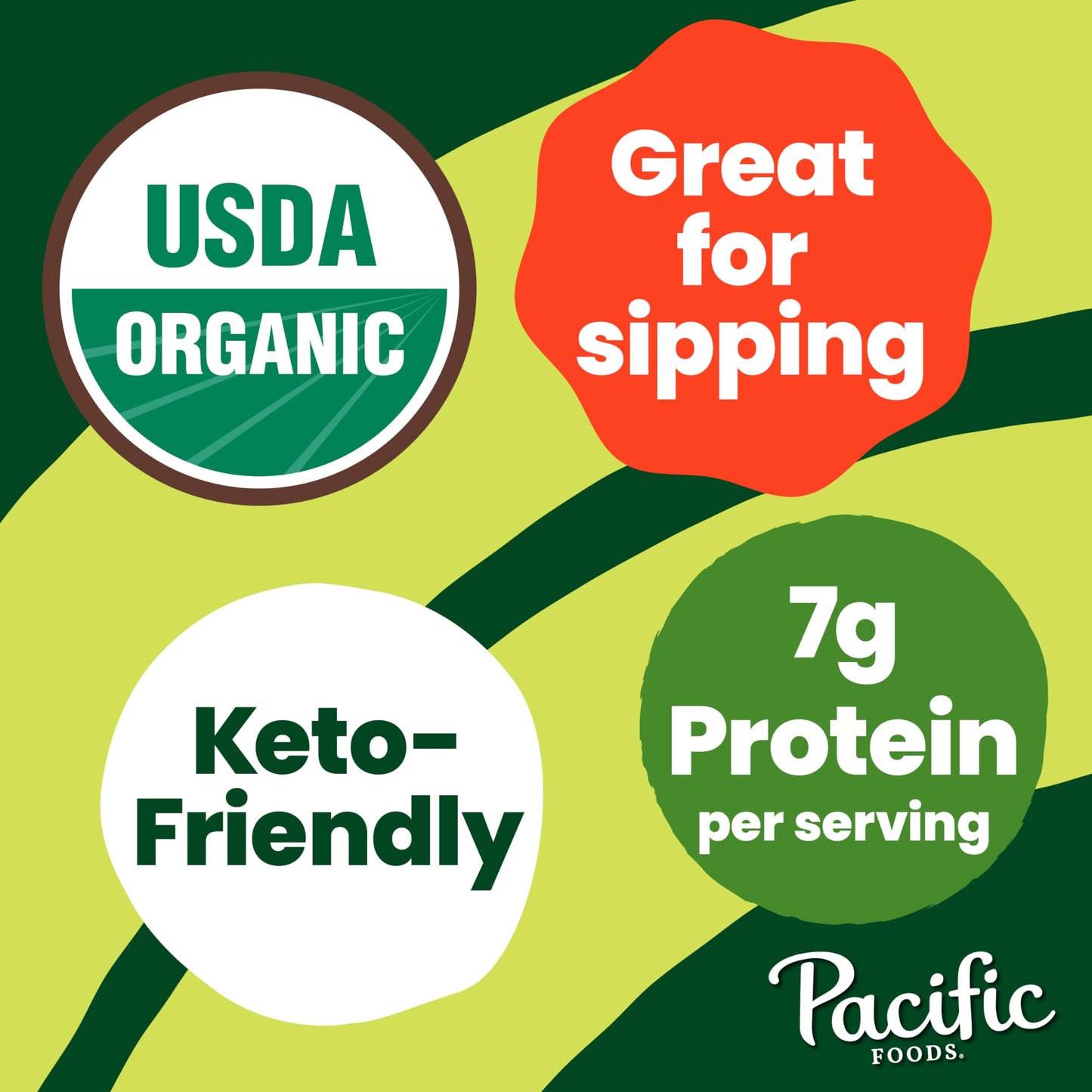 Pacific Foods Organic Chicken Bone Broth with Black Garlic & Shiitake Mushroom, 32 oz Carton, Pack of 12
