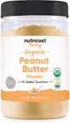 Nutricost Pantry Organic Peanut Butter Flour Powder (30 Servings) (12.6 oz) - No Added Sweetener, No Added Salt, 81% Less Fat Th