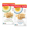 Simple Mills Almond Flour Crackers, Family Size Variety Pack (Fine Ground Sea Salt And Rosemary & Sea Salt) - Gluten Free, Vegan