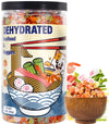 16oz Dehydrated Freeze Dried Seafood & Vegetable Mix - 11 Mixed Dry Veggies Ingredients Natural Ramen Toppings for Soups, Salad,