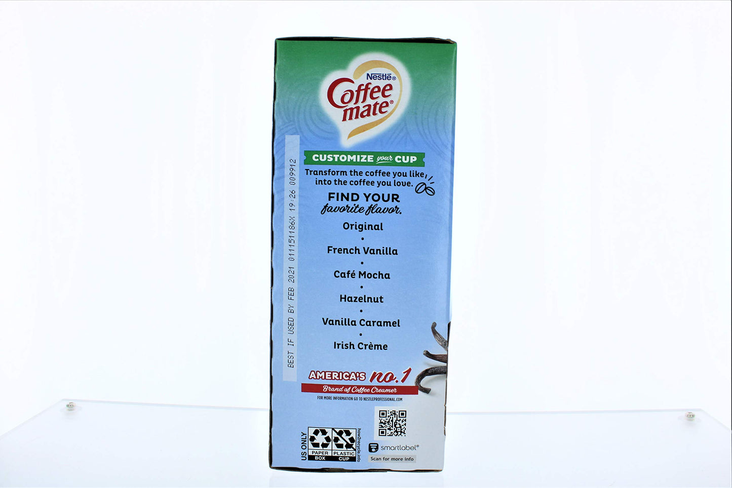 Coffee-Mate Sf French Vanilla Creamer.375Oz, 50/Box