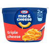 Kraft Mac and Cheese, 1 Big Cup, for Easy Dinner or Dinner Sides, Triple Cheese, No Artificial Flavors, Preservatives or Dyes, 4