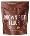 Puroraw Brown Rice Flour, 2Lb, Premium Brown Rice Flour Gluten Free, Rice Flour For Baking, Fine Brown Rice Flour Bulk, Superfine Rice Flour Tortillas,Natural, Non-Gmo, Batch Tested, 2 Pound