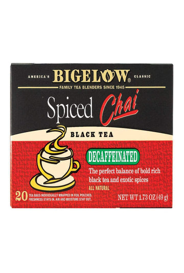 Bigelow Tea Decaf Chai Spiced 20 Bags (3 Pack)