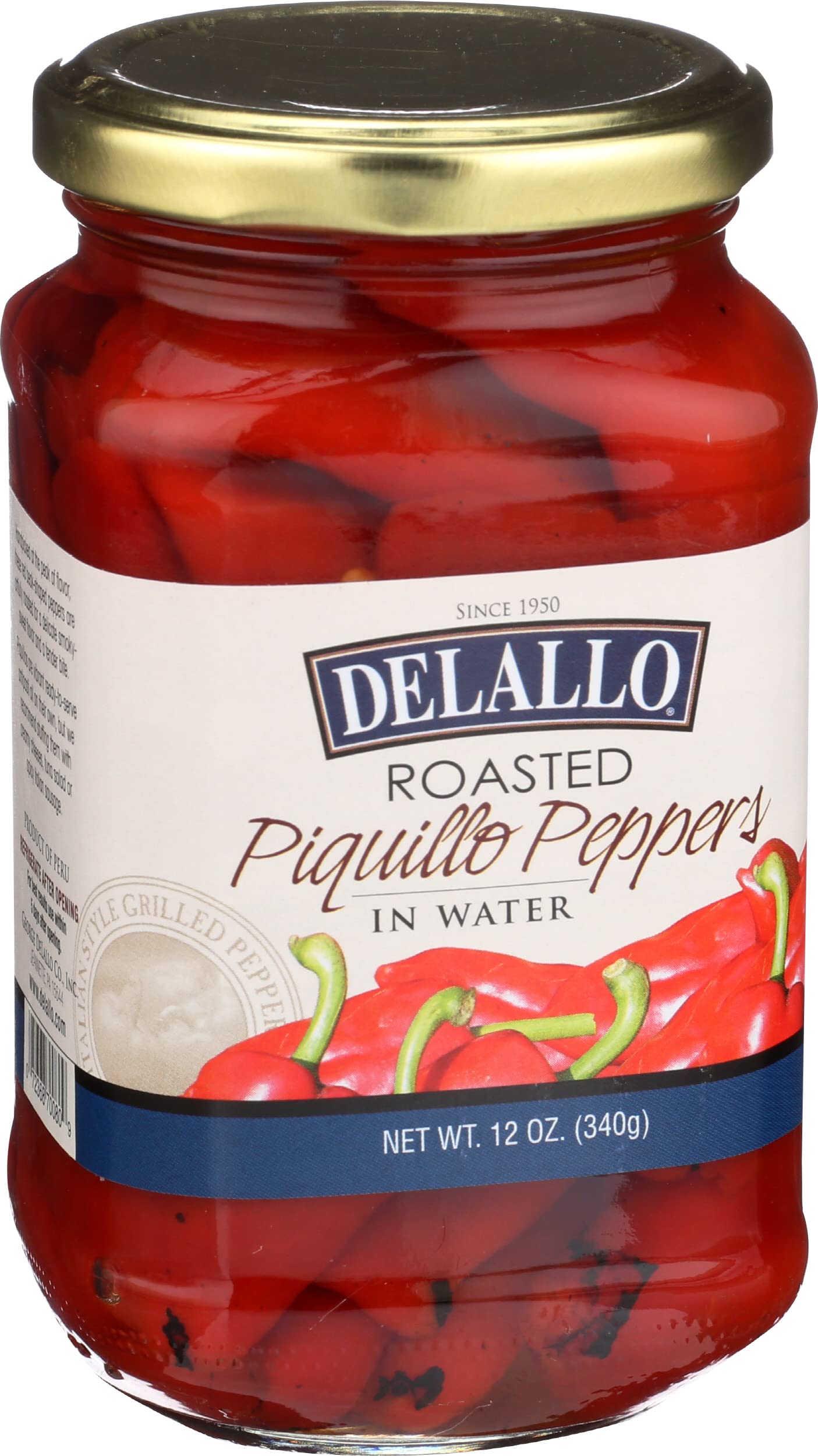 Delallo Pepper Piquillo Roasted, 12 Oz
