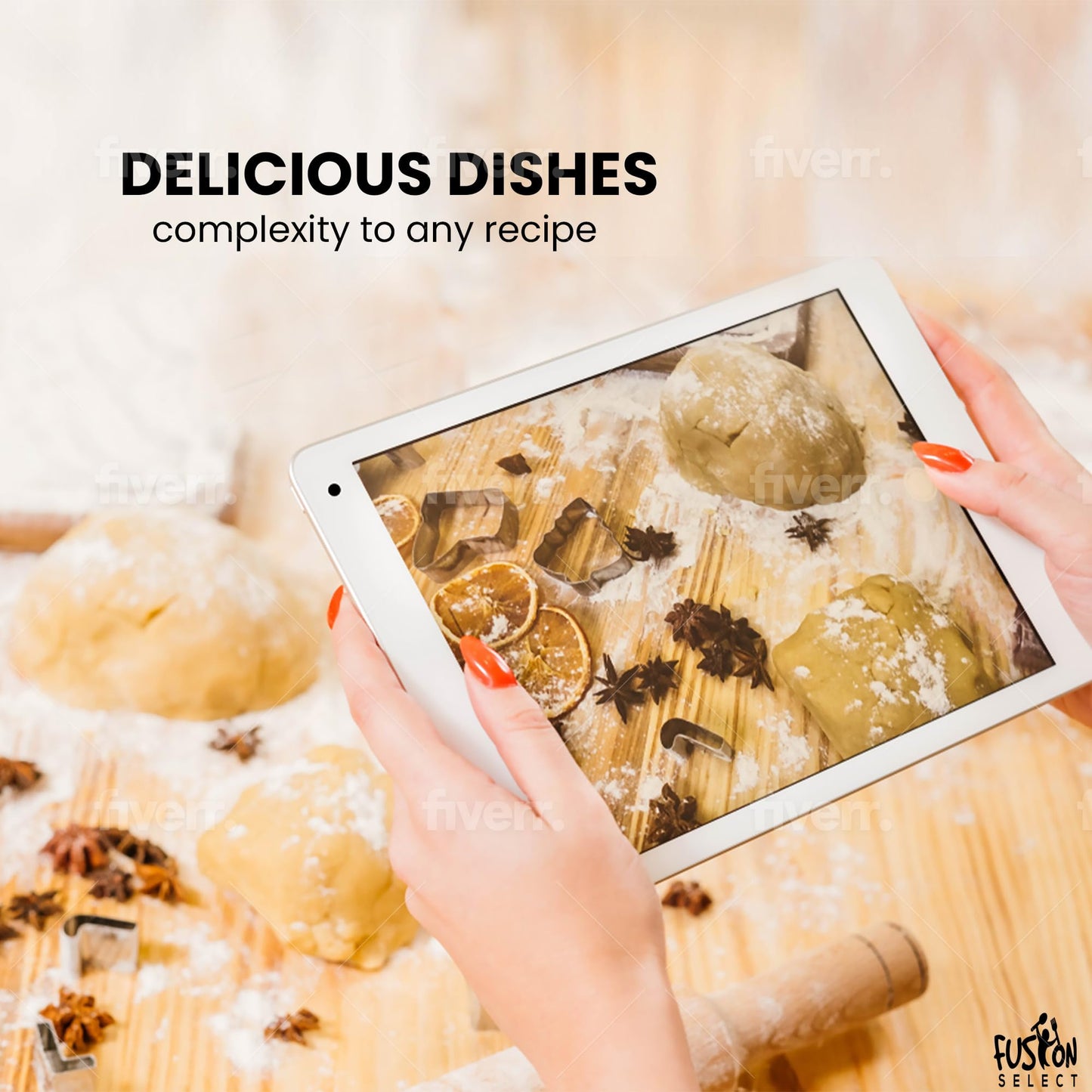 Fusion Select Dried Star Anise - Whole Badian Spice For Oriental & Indian Dishes & Recipes - Natural Herbs & Seasoning For Bakin