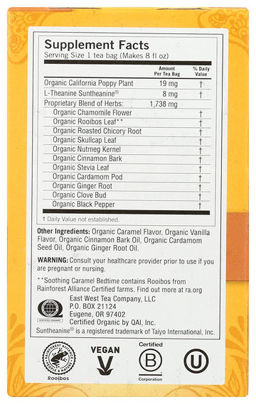 Yogi Tea, Soothing Caramel Bedtime, 16 Count - Pack Of 2