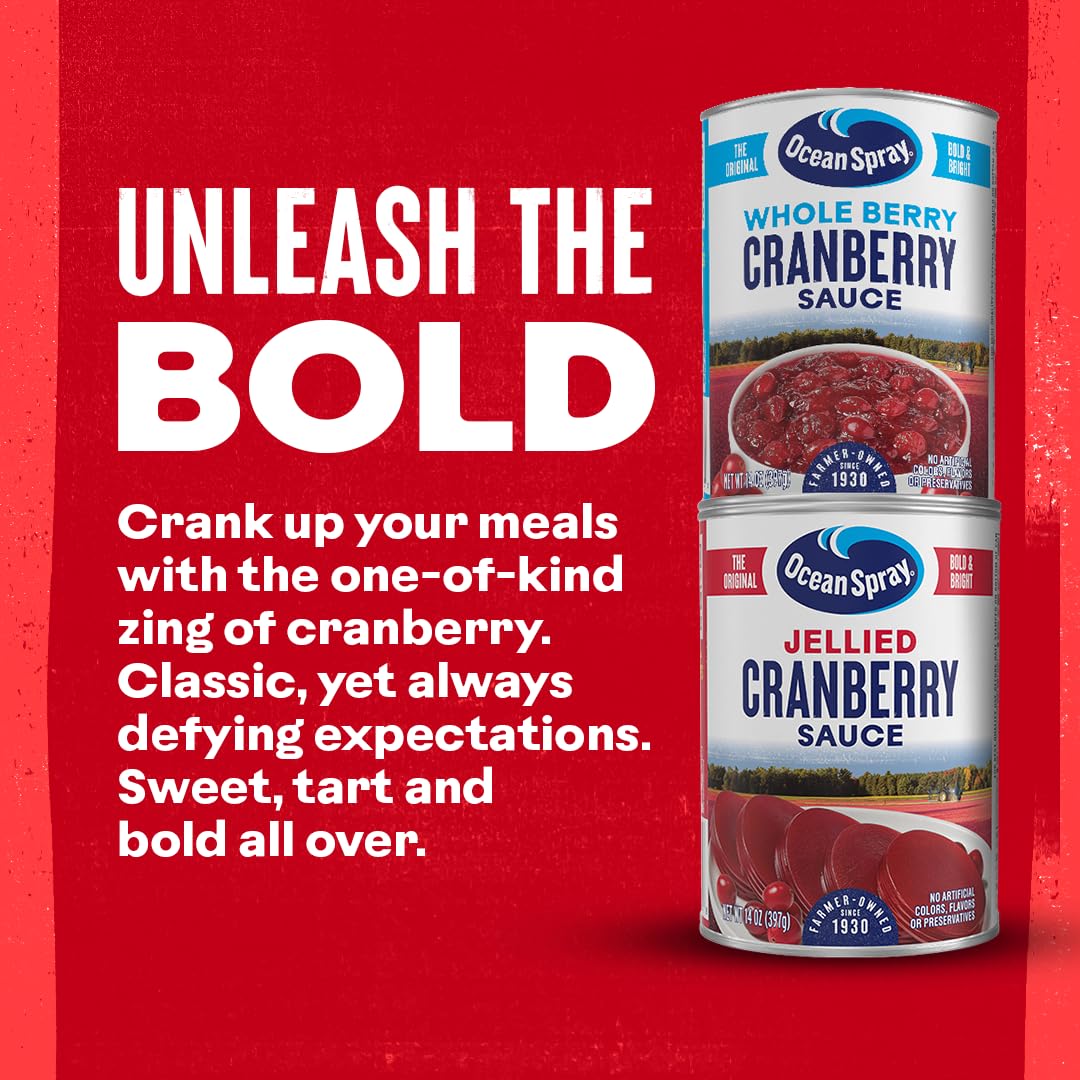 Ocean Spray Cranberry Sauce Jellied, 14-Ounce Bottles (Pack Of 24)