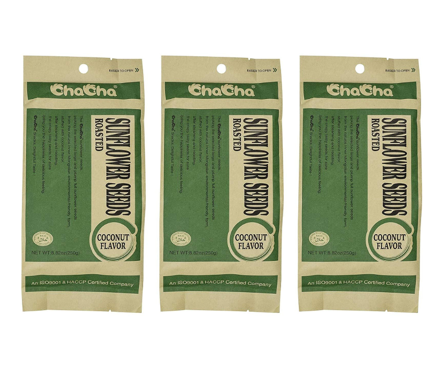 Chacha Coconut Flavored Roasted Sunflower Seeds (3 Pack, Total Of 750G)