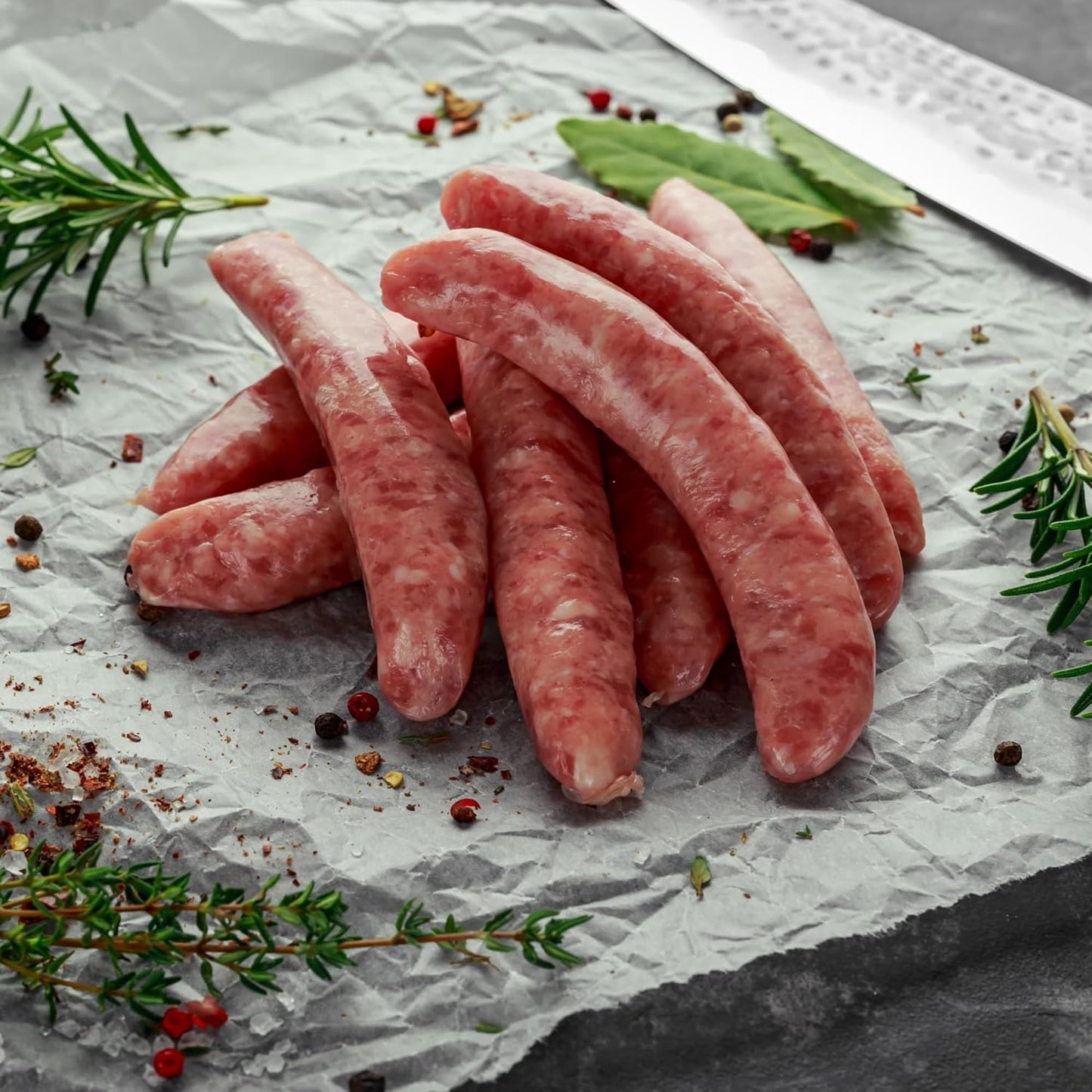 Meatcrafters Rosemary Lamb Sausage, No Antibiotics, Preservative Free, 12Oz (2-Pack, 8 Total Links)