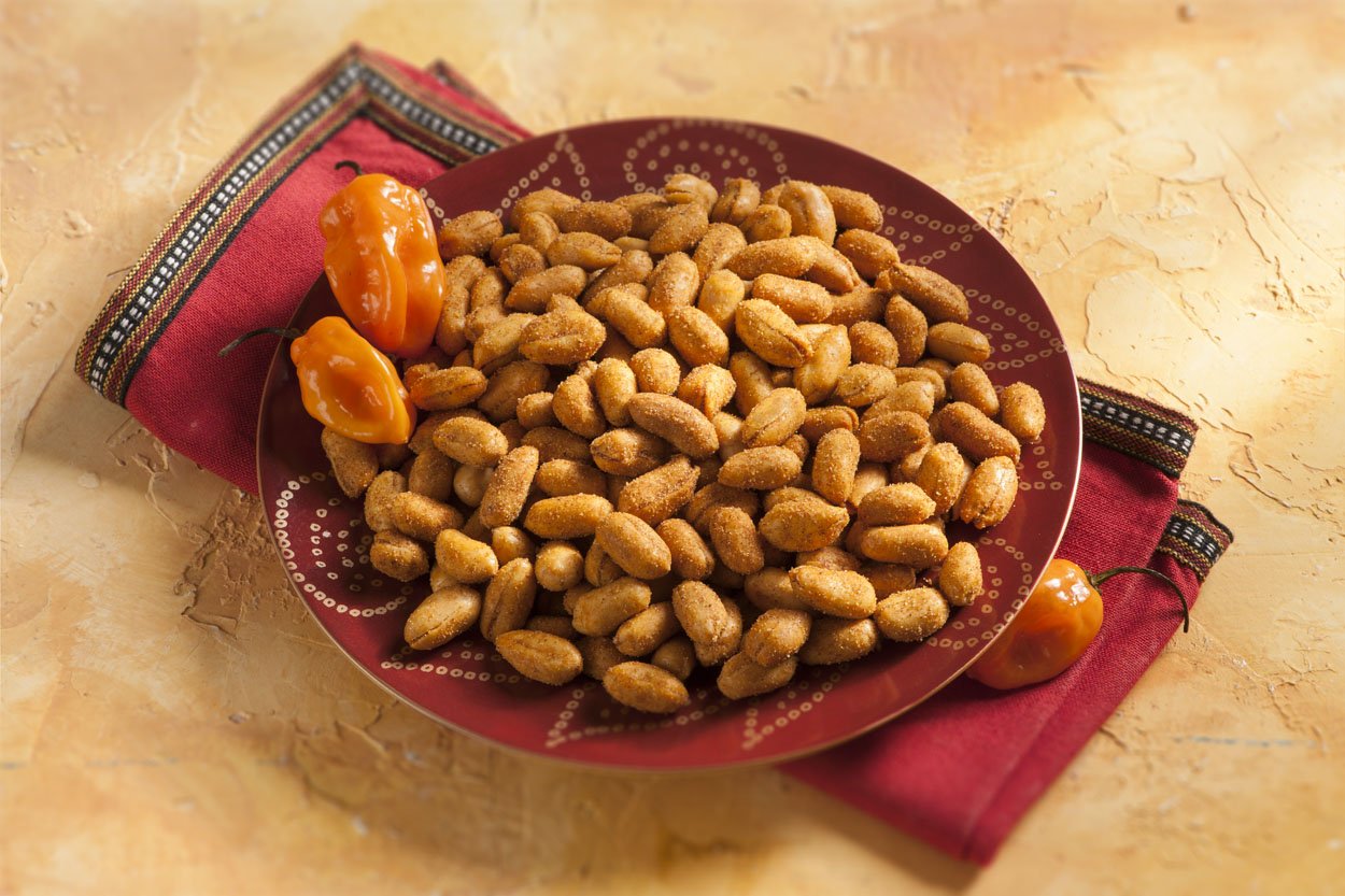 The Peanut Shop Of Williamsburg Hot Habanero Chile Pepper Nuts, 10.5-Ounce Tin