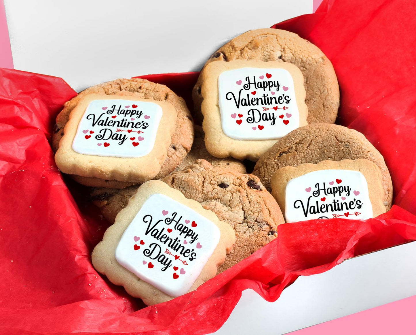 Gift Basket Cookies Chocolate Chip Cookies Fudge Filled For Men Women Kids | Individually Wrapped | Large Cookie Treats