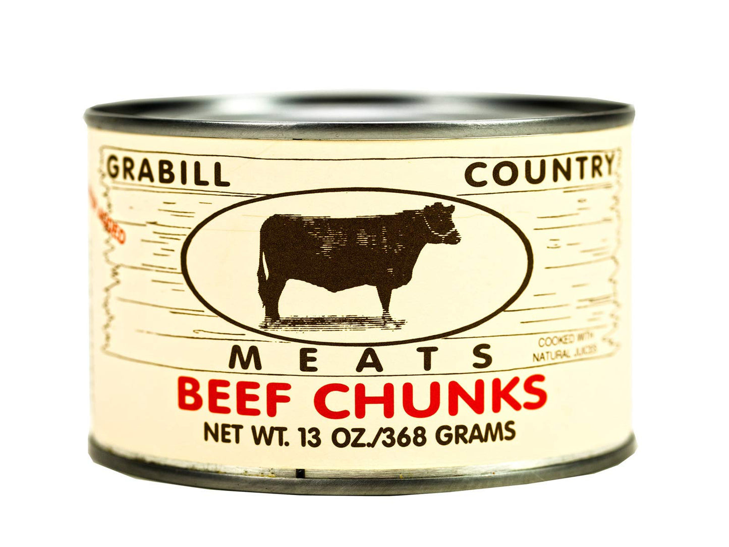 Grabill Country Meats Canned Beef Chunks, Favorite Amish Food, 13 Oz. (Pack of 2)