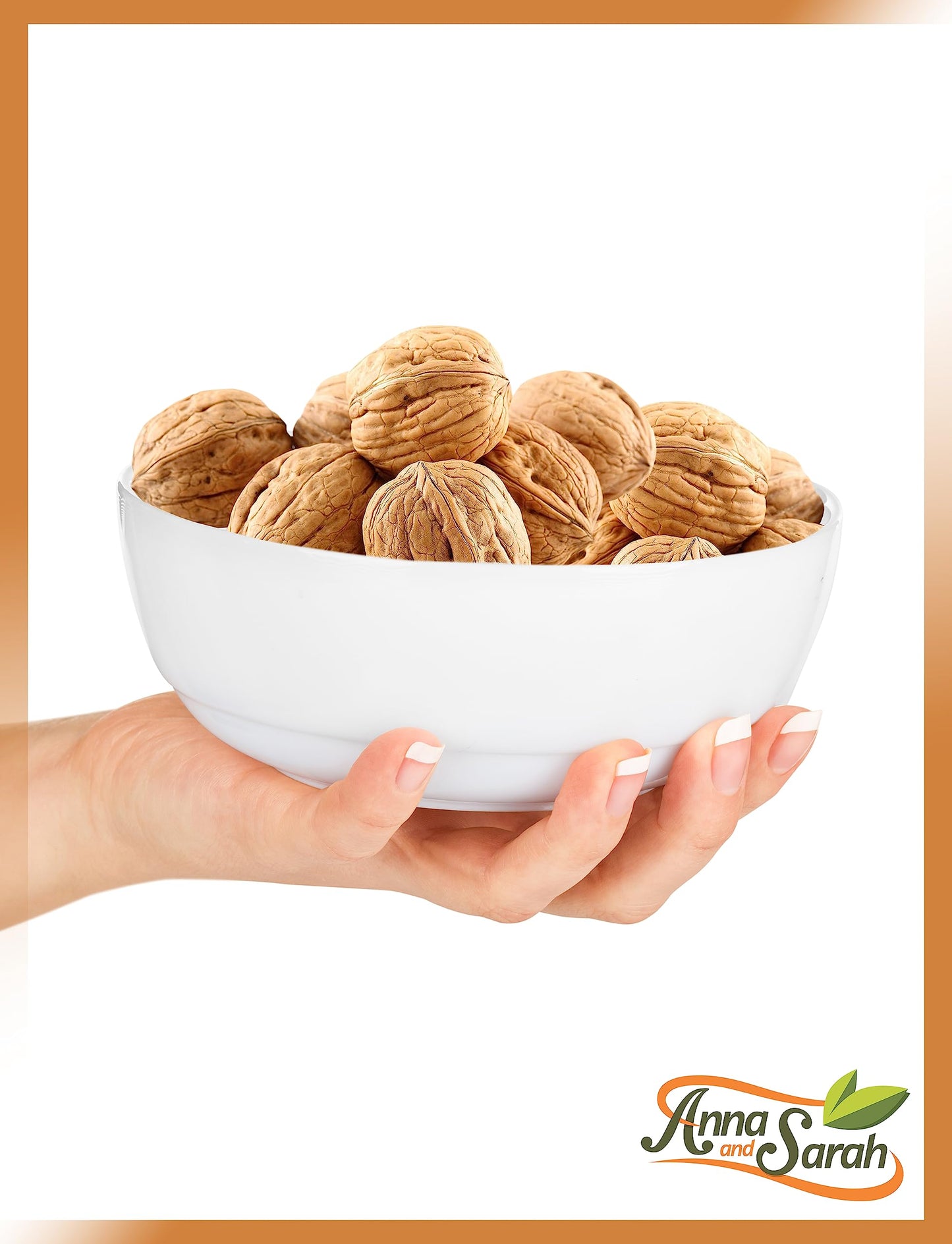 Anna and Sarah Walnuts in Shell - New Crop - Jumbo - Chandler - Natural Shells - Not Bleached (2 Pound)